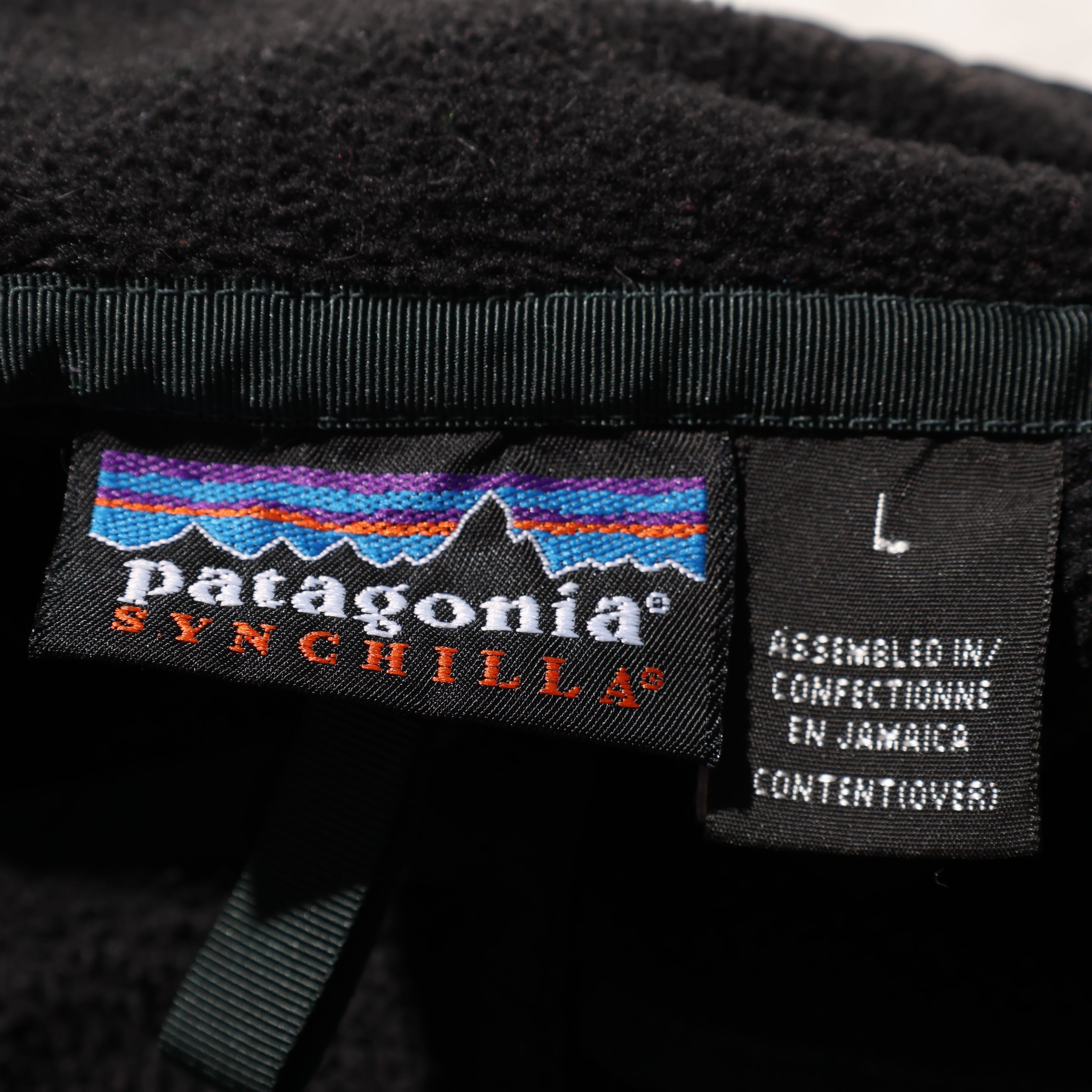 美品 L オールブラック 97年 黒 Synchilla Snap-T Patagonia シンチラ