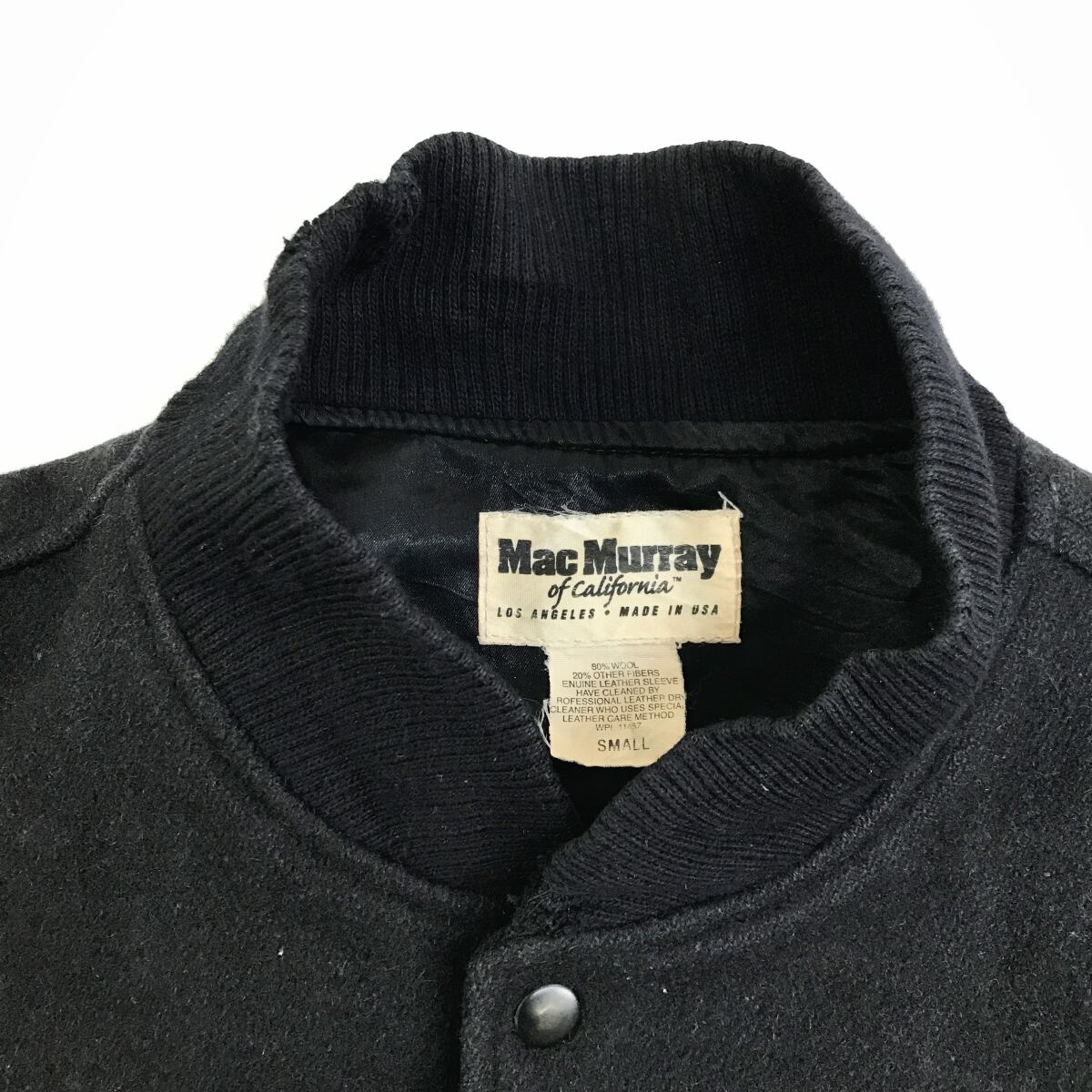 MAC MURRAY 90年代 USA製 袖革スタジャン ベースボール ジャケット