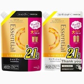 花王 エッセンシャル しっとりまとまる つめかえ用 シャンプー コンディショナー セット 720ml＋720ml オリジナルThank youカード付