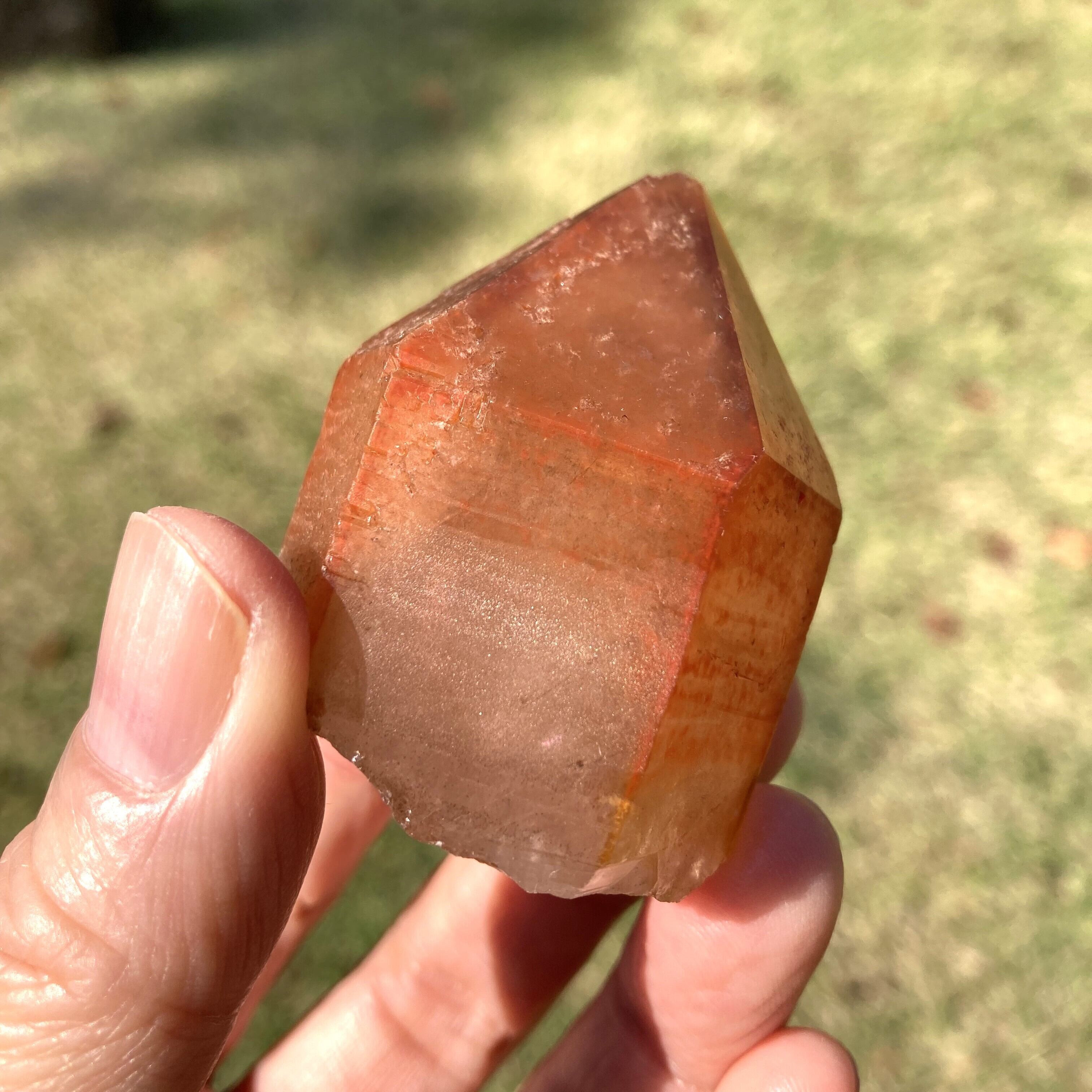 ブラジル・クリスタリナ産 レッドドリームコート レムリアン水晶 74g