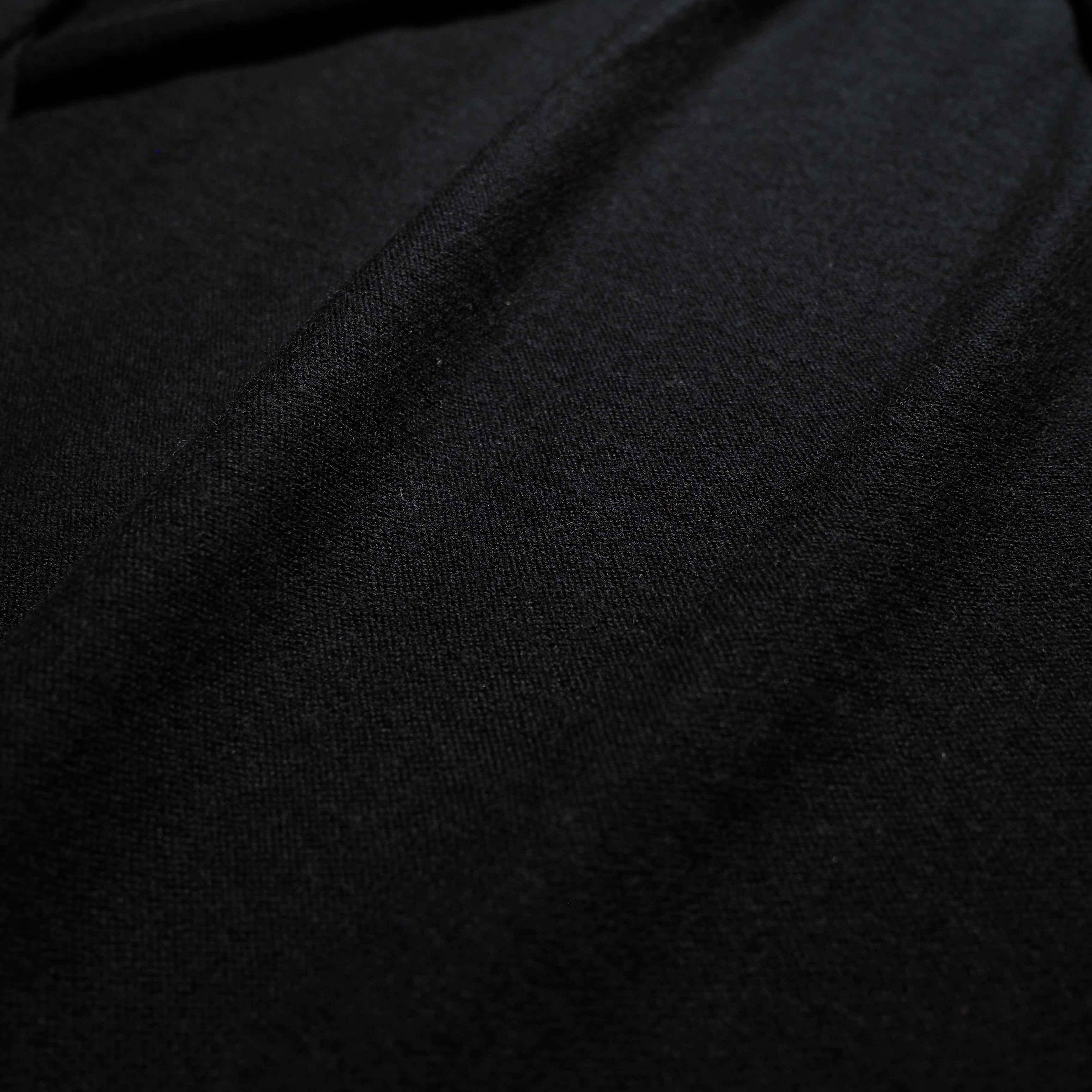 1990s " Old ISSEY MIYAKE " Black wool knit shirt cardigan