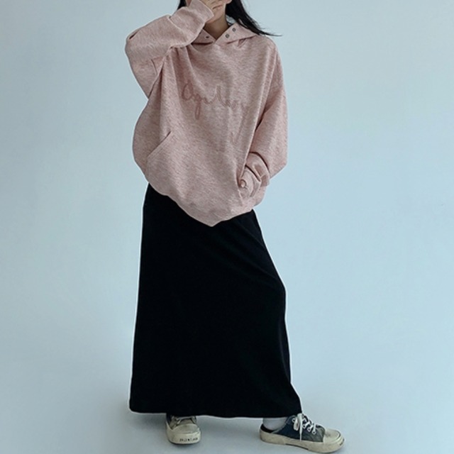 logo embroidered design hoodie　ロゴ刺繍デザインフーディー　J1560