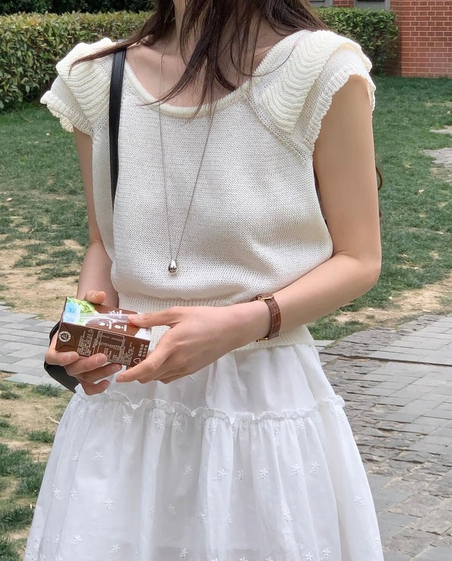 (即納)ALL OVER / Angel knit / 2color