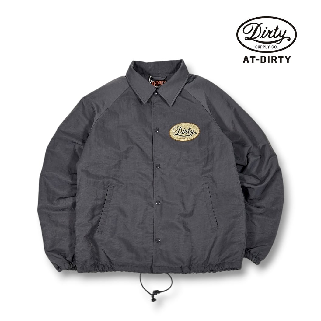 ボアコーチジャケット コーチジャケット ドロップショルダー グレー AT