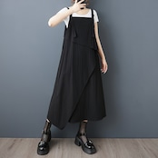リングバックル レイヤード風 ストラップドレス 00135