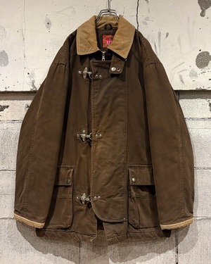 【Caka otto】Fireman Buckle Vintage Duck Coverall Jacket