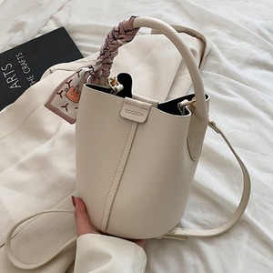 スカーフハンドル バケットバッグ 2color BA05