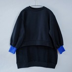 Back long pullover    kids XL(130-140)  / Black