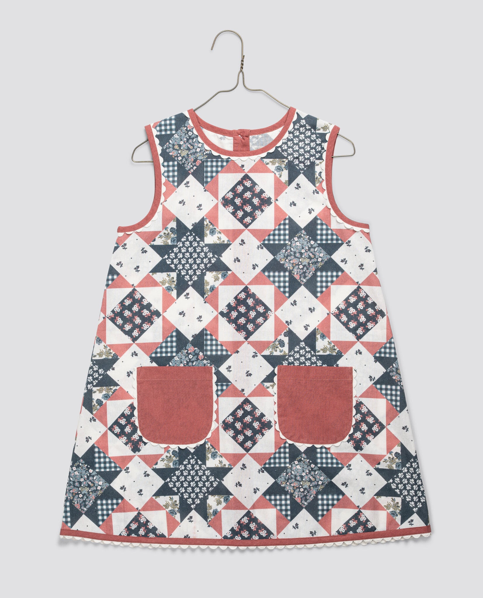 送料無料 Little Cotton Clothes/Hannah Dress Patchwork Floral