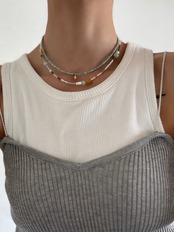 Light Mix - beads Necklace［BZN19］