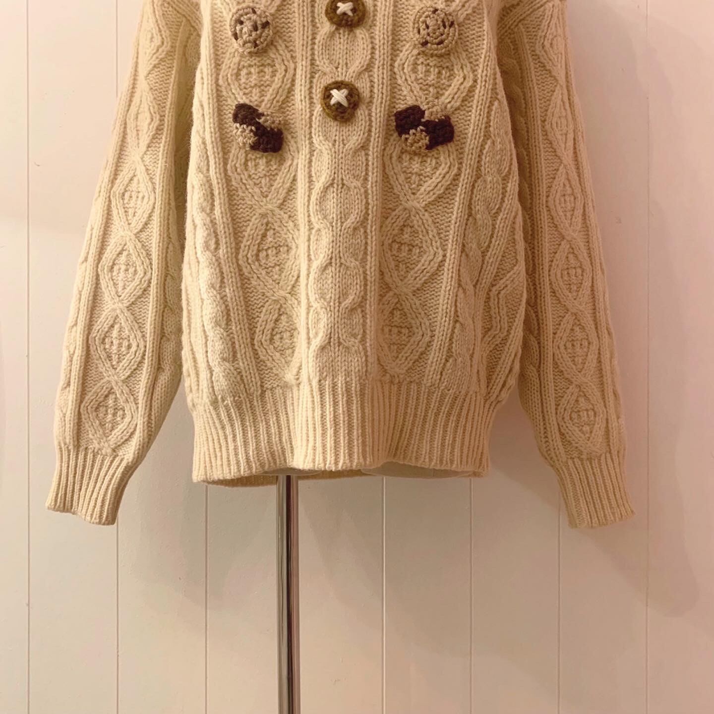 remake : oatmeal cookie aran sweater