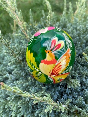 ペトリキウカ塗りのイースター・エッグ　ホメンコ作