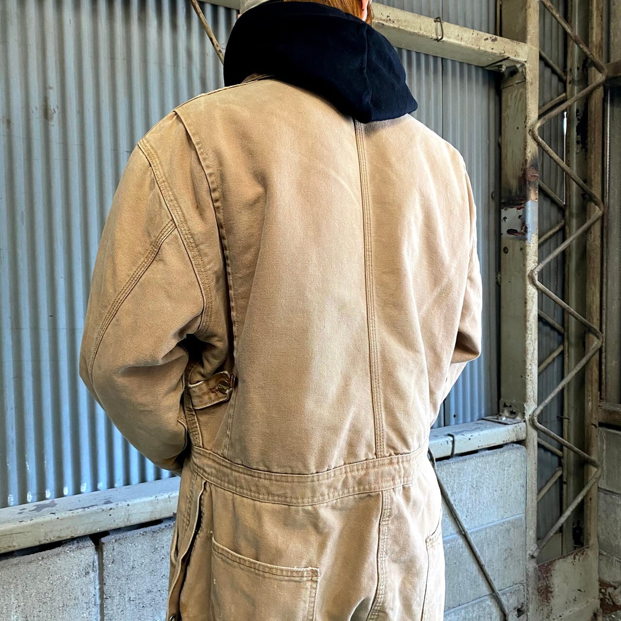 80年代 USA製 Carhartt カーハート ダック地 つなぎ メンズＷ44 古着 キルティングライナー キャメルブラウン 茶色 80s  ビンテージ ヴィンテージ【オーバーオール】【AL2110】 | cave 古着屋【公式】古着通販サイト