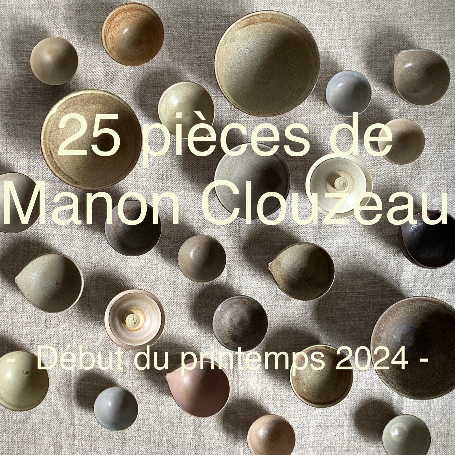 Manon Clouzeau ／ 作家陶歴•入荷販売状況等　ご案内専用ページ