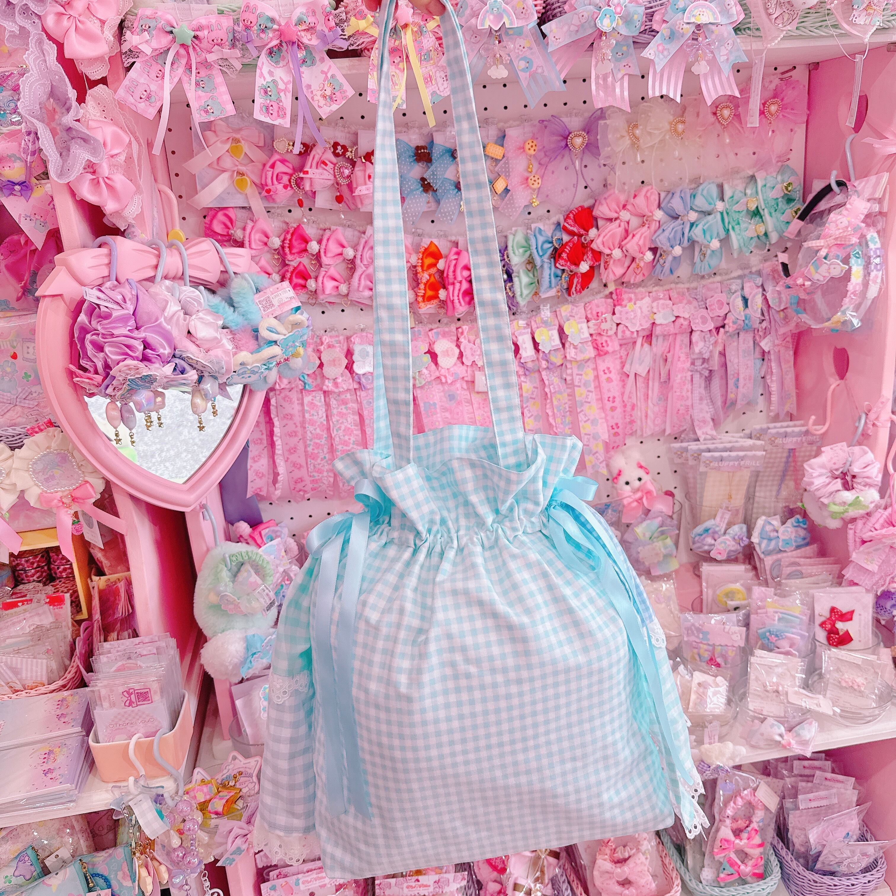 【D7】16-6パッチワークギャザーバッグ