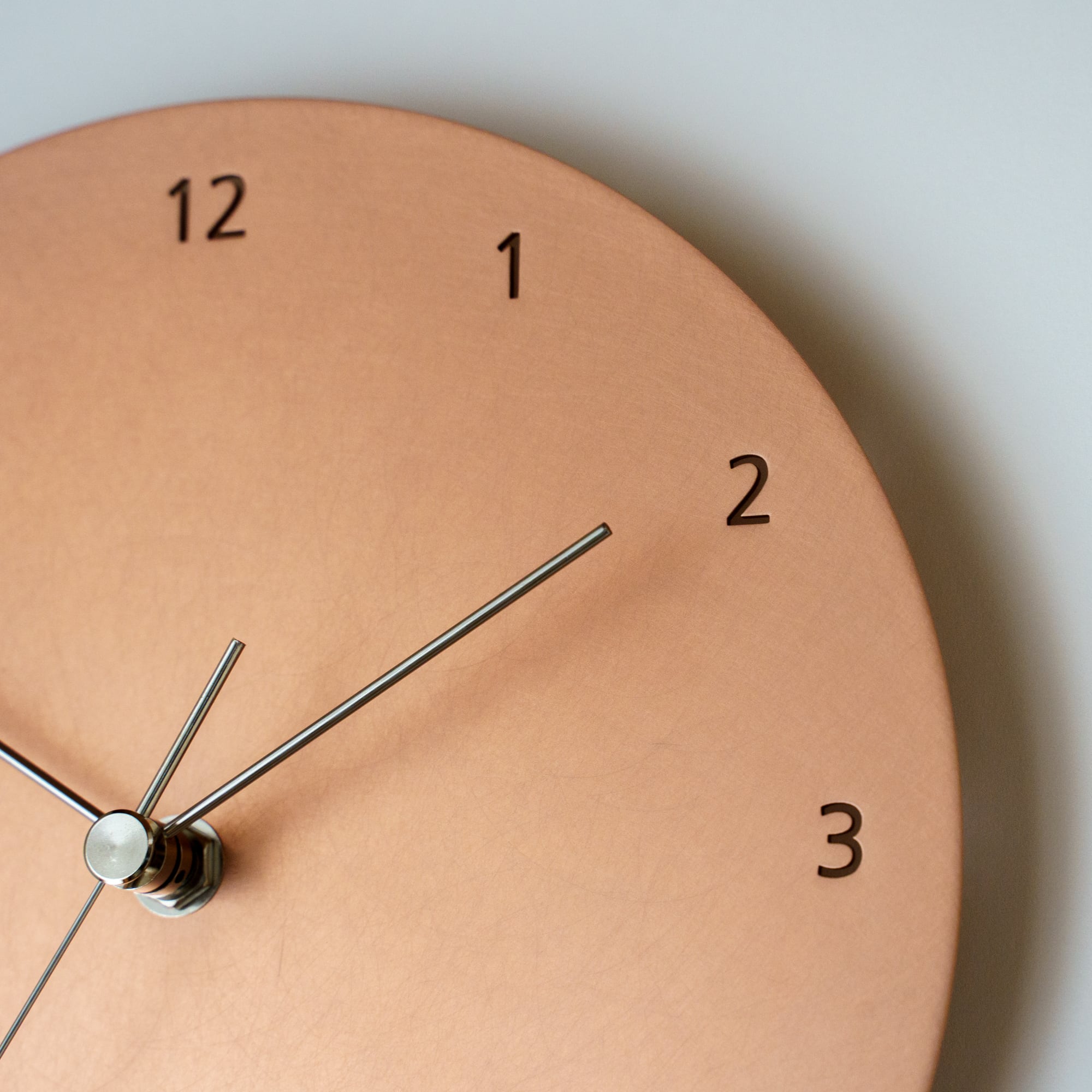 minimal wall clock 220 _ number / copper 壁掛け時計 220 数字 / 銅