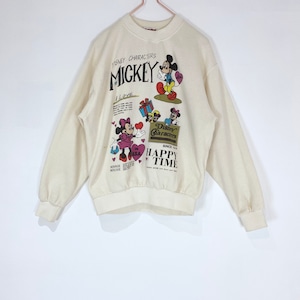 ◼︎80s vintage mickey & minne both faces sweatshirt from U.S.A.◼︎