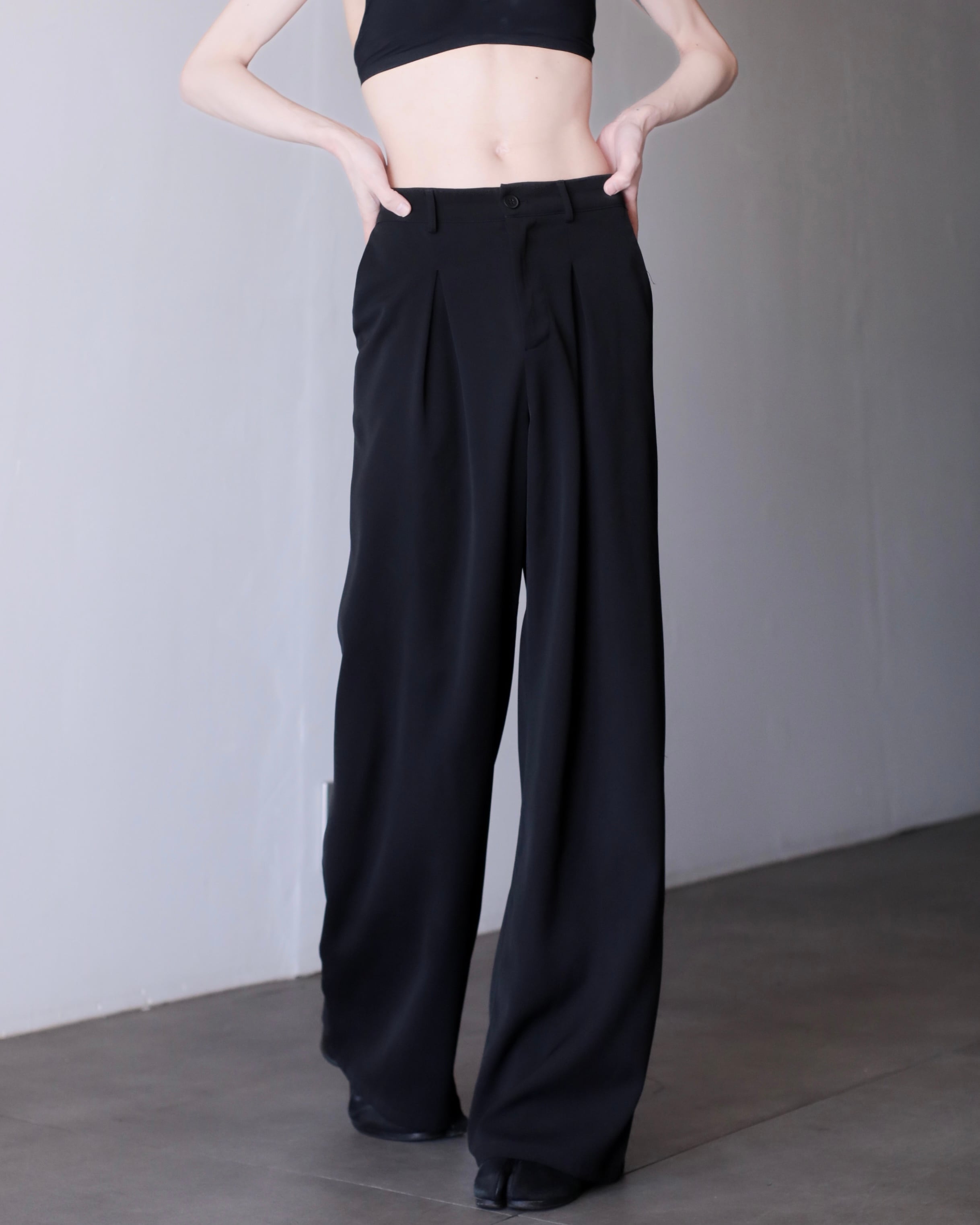 パンツ Giorgio Armani wool slacks made in Italy 1990~ GIORGIO ARMANI CLASSICO pure new wool fabric slacks | oo vintage