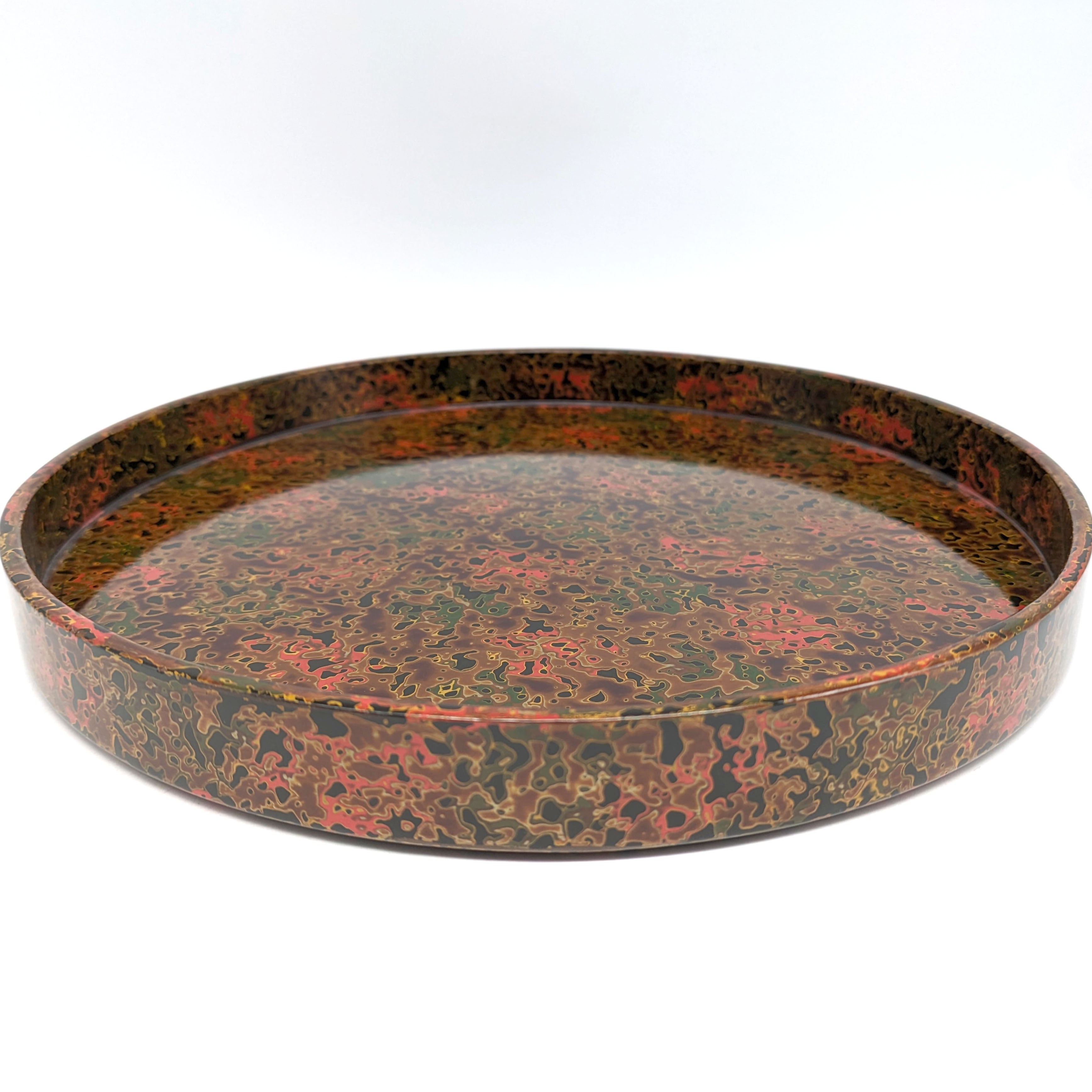 津軽塗（唐塗）バカ塗り・茶櫃・漆器・No.240207-25・梱包サイズ80