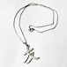 Old 925 Silver Chinese Character "友"  Pendant Necklace
