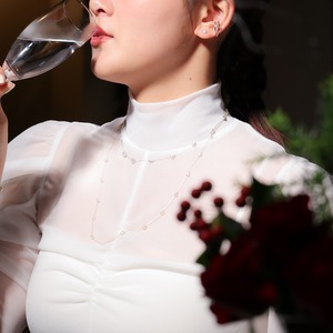 あこやケシパールK18WGネックレス【WEB限定】A55744/B55745