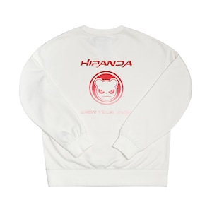 SALE 送料無料 【HIPANDA ハイパンダ】レディース クルーネック スウェット トレーナー WOMEN'S CREW NECK SWEAT SHIRT / WHITE・BLACK