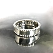 STUD RING [S] with SMOKY QUARTZ / スタッドリングS・ スモーキークォーツ