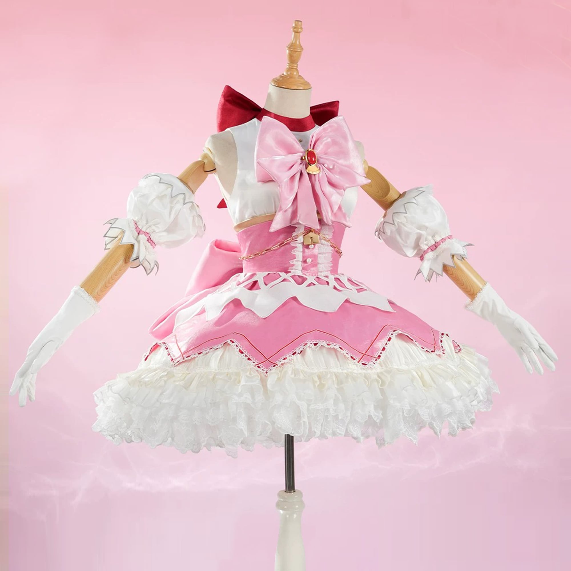 コスプレ衣装 魔法少女まどか☆マギカ 風 鹿目まどか ワルプルギスの廻