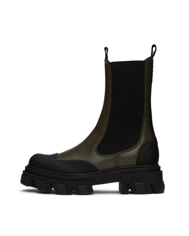 【GANNI】cleated mid chelsea boots