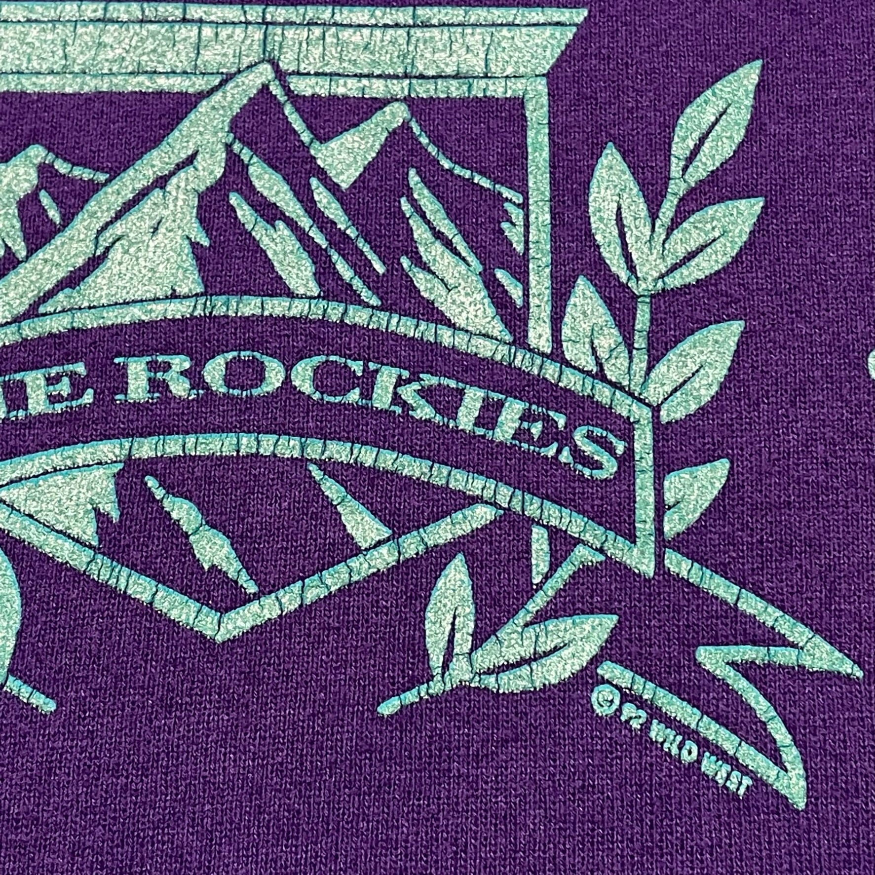 90年代 SALEM MLB COLORADO ROCKIES コロラドロッキーズ スポーツプリントTシャツ USA製 メンズM ヴィンテージ /eaa312299