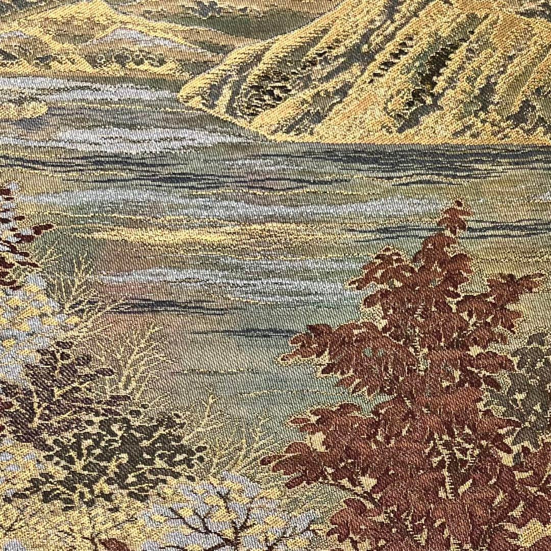 袋帯 引箔日本百景 摩周湖 風景柄 金銀糸 フォーマル O-4269  