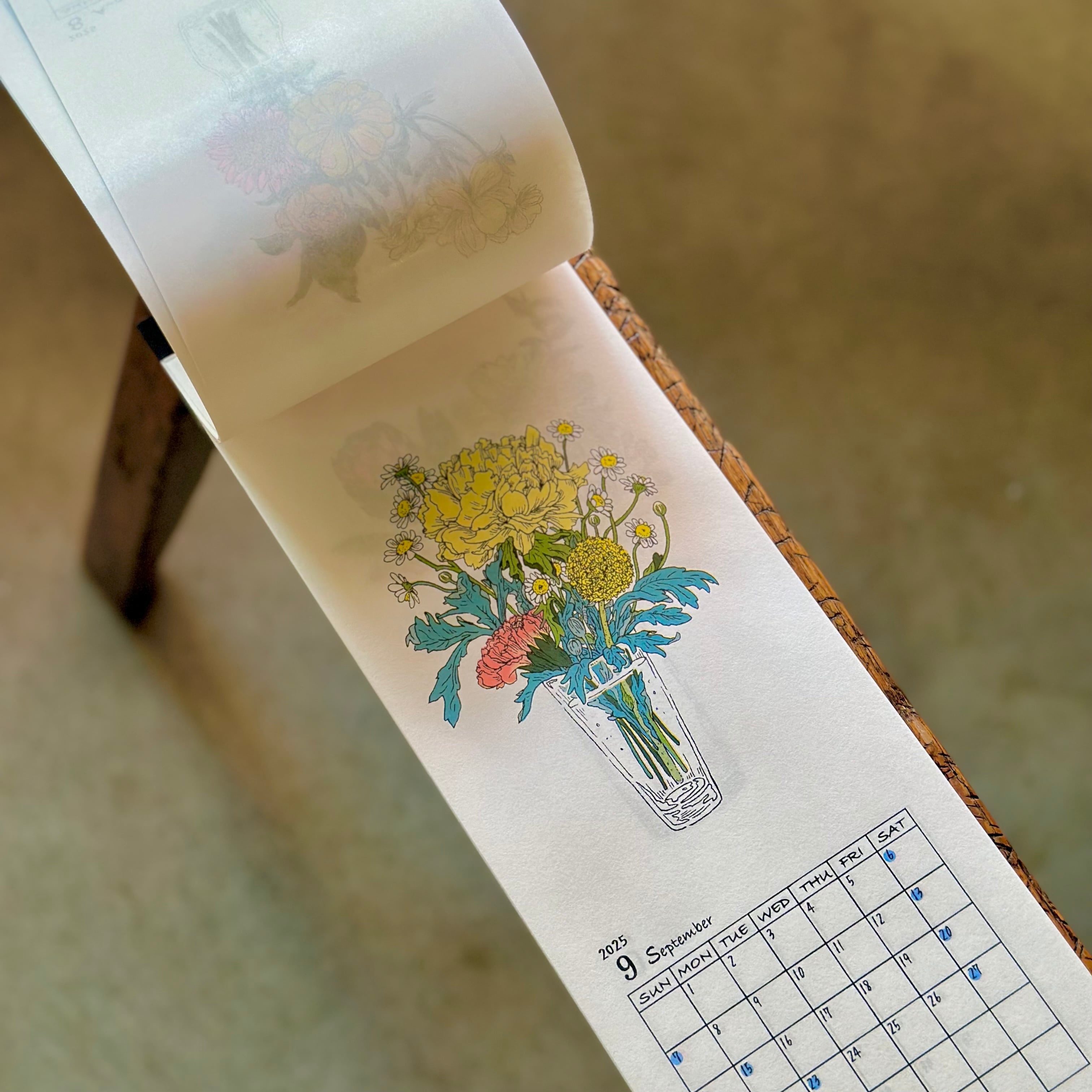 伊藤奈緒／2025年お花のカレンダー