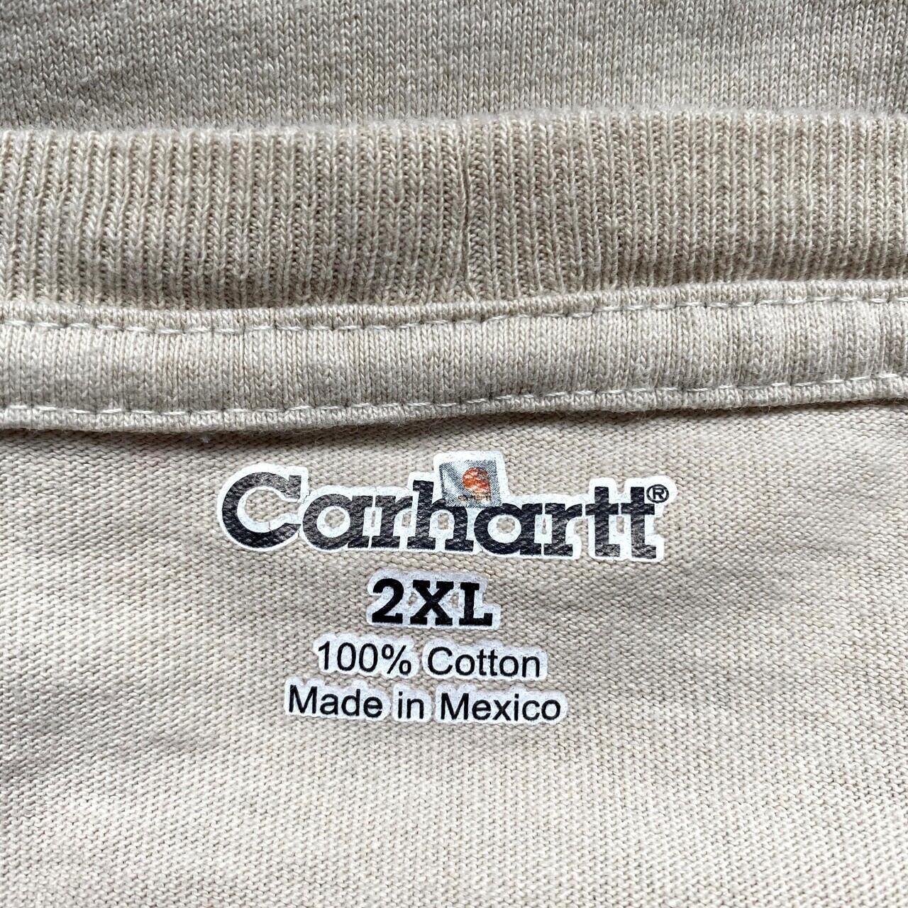Carhartt ロゴ刺繍スウェット 長袖 ポケット グレー ビッグサイズ