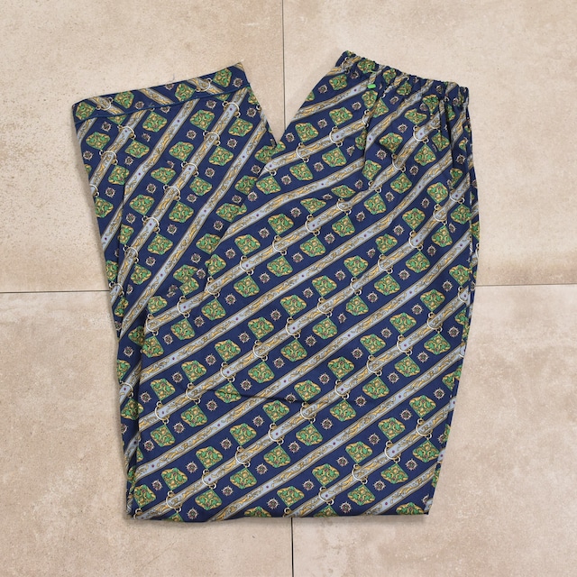 90~00s Antique pattern pajamas pants