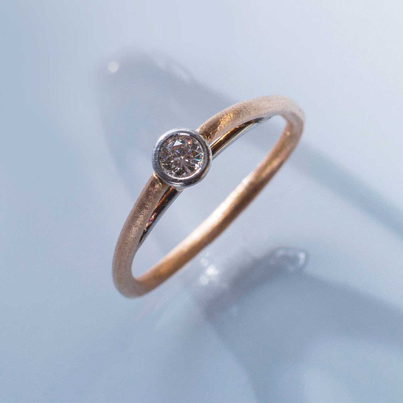 M JEWELRY  Pt900/K18YG/PG ダイヤ リング