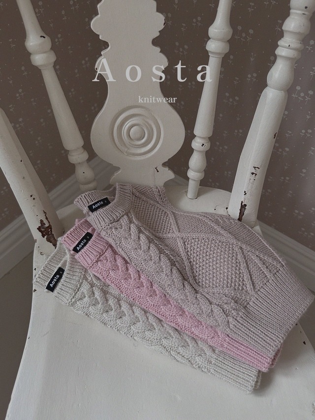 《即納》《Aosta》knit vest