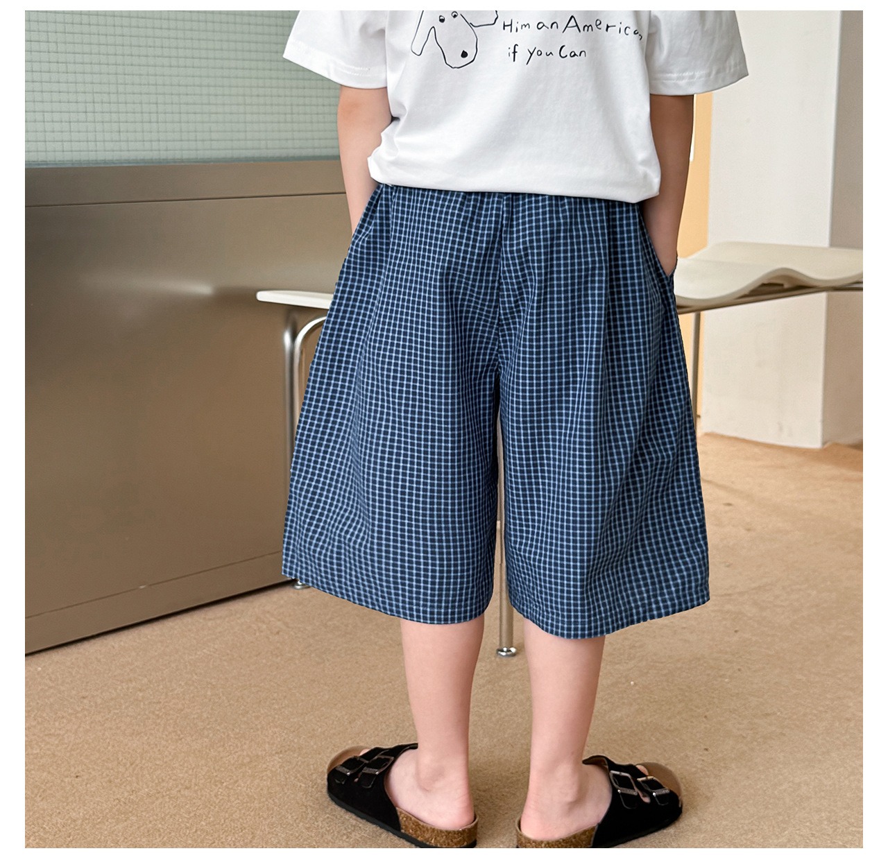 [bdiary] Bump Blue Check Pants / [비다이어리] 범프블루체크팬츠