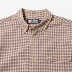 90s CHAPS Ralph Lauren リネンコットン チェック ボタンダウンシャツ