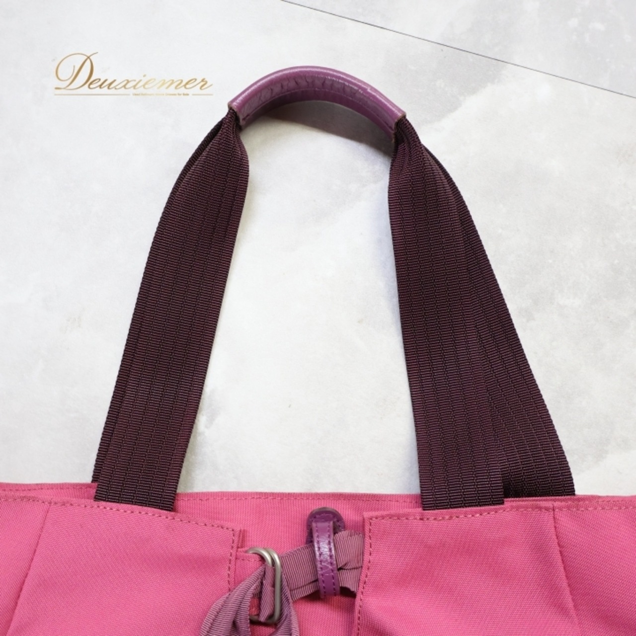 レディース トクコプルミエヴォル TOKUKO 1er VOL バッグ パープル系 トートバッグ 肩掛け 紫 橙 ハート ポケット かわいい カジュアル おしゃれ お出かけ 落ち着いた色 ピンク系 オレンジ系