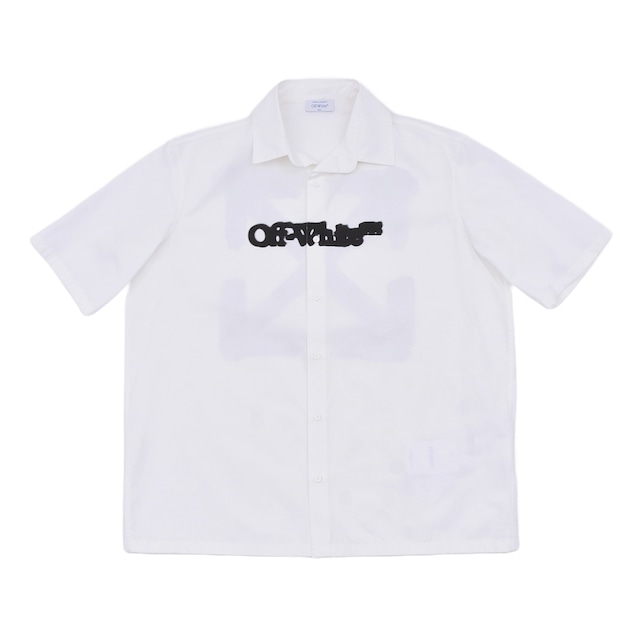 【OFF-WHITE】SPRAY ARROW POPL BOWLING SHIRT