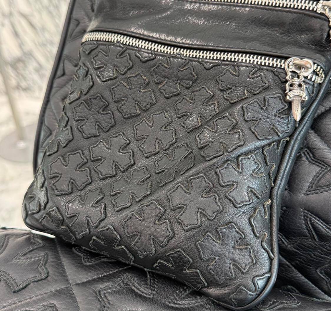 CHROME HEARTS クロムハーツ PERRY Leather Shoulder Bag ペリー