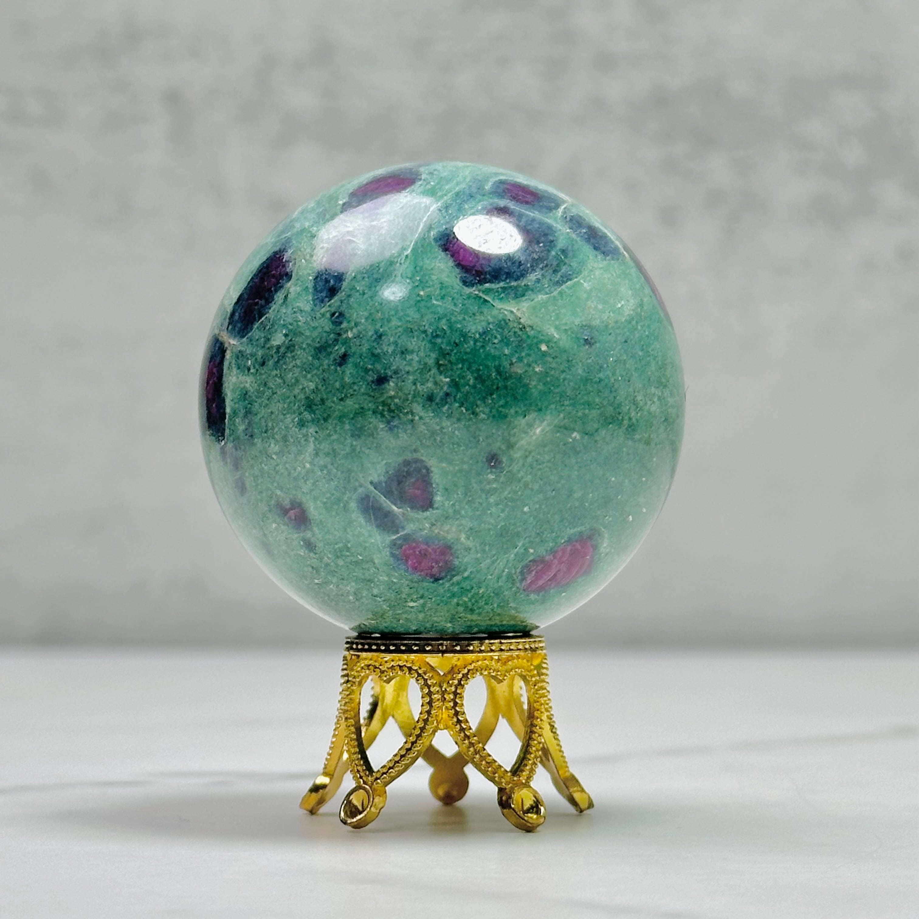 インド産ルビーインフックサイトスフィア Φ47mm | Mt.Sophia 天然石屋