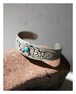 Thunderbird & Dog Motif Nickel Silver Cuff with Turquoise (c. 1950-1960s)