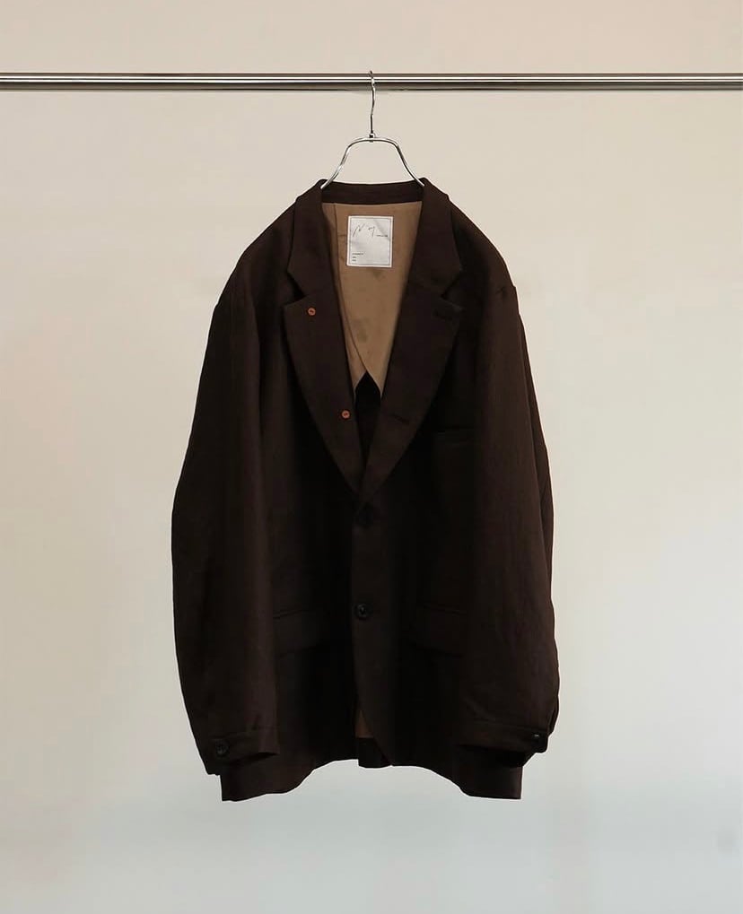 ジャケット・アウター ANCELLM SEMIDOUBLE TAILORED JACKET BROWN 7e176900c064eea04a1465f6d722b9