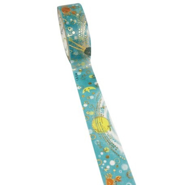 やまなし 宮沢賢治 箔押しキラキラマスキングテープ マスキングテープ専門店 ヨハク社