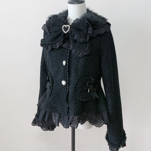 ゆめかわ♡全３カラー　裏起毛ショートコート　jya38