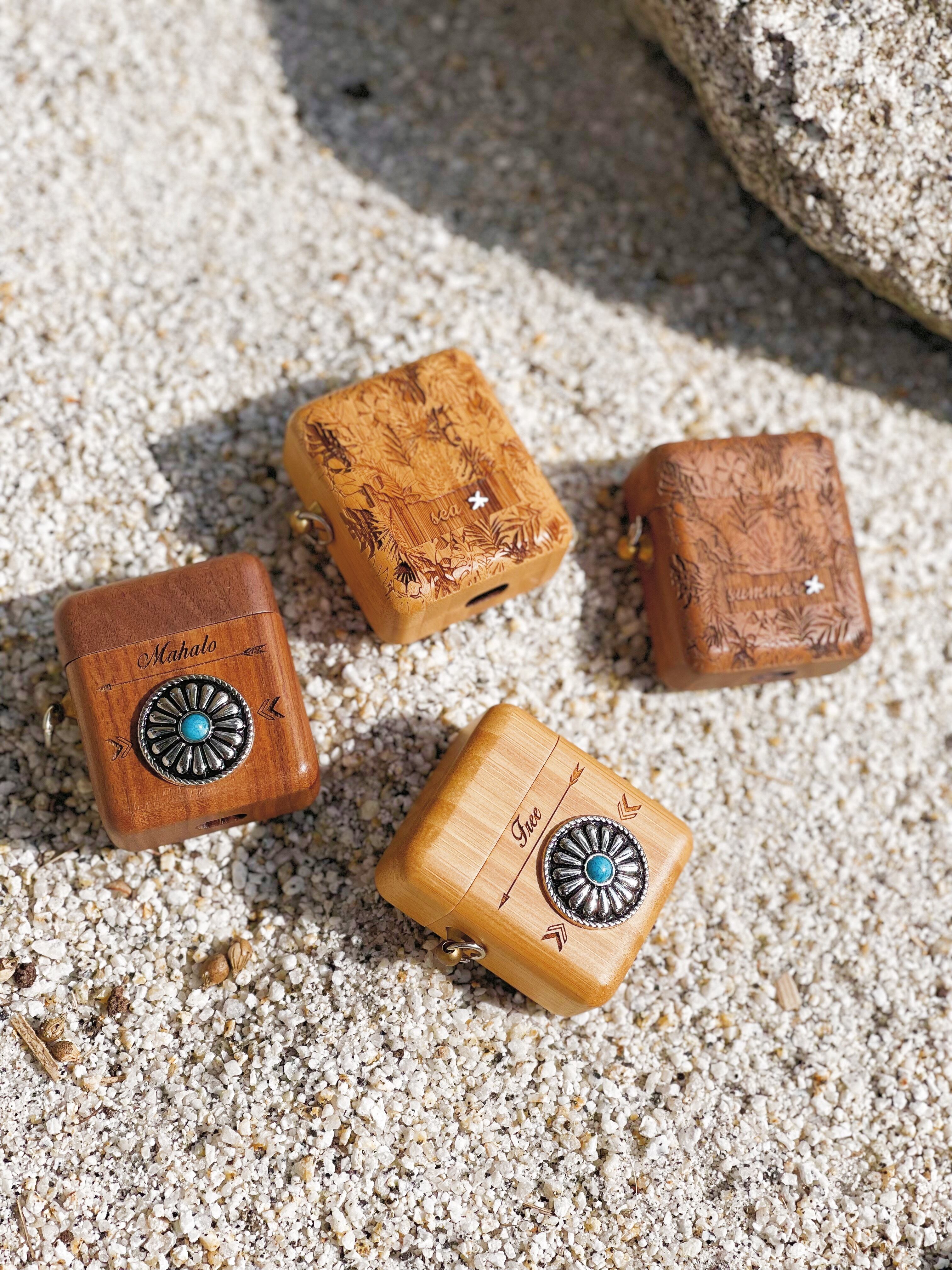 AirPods,Pro,第3世代 wood case(paradise flower) | ALOHA GLASS