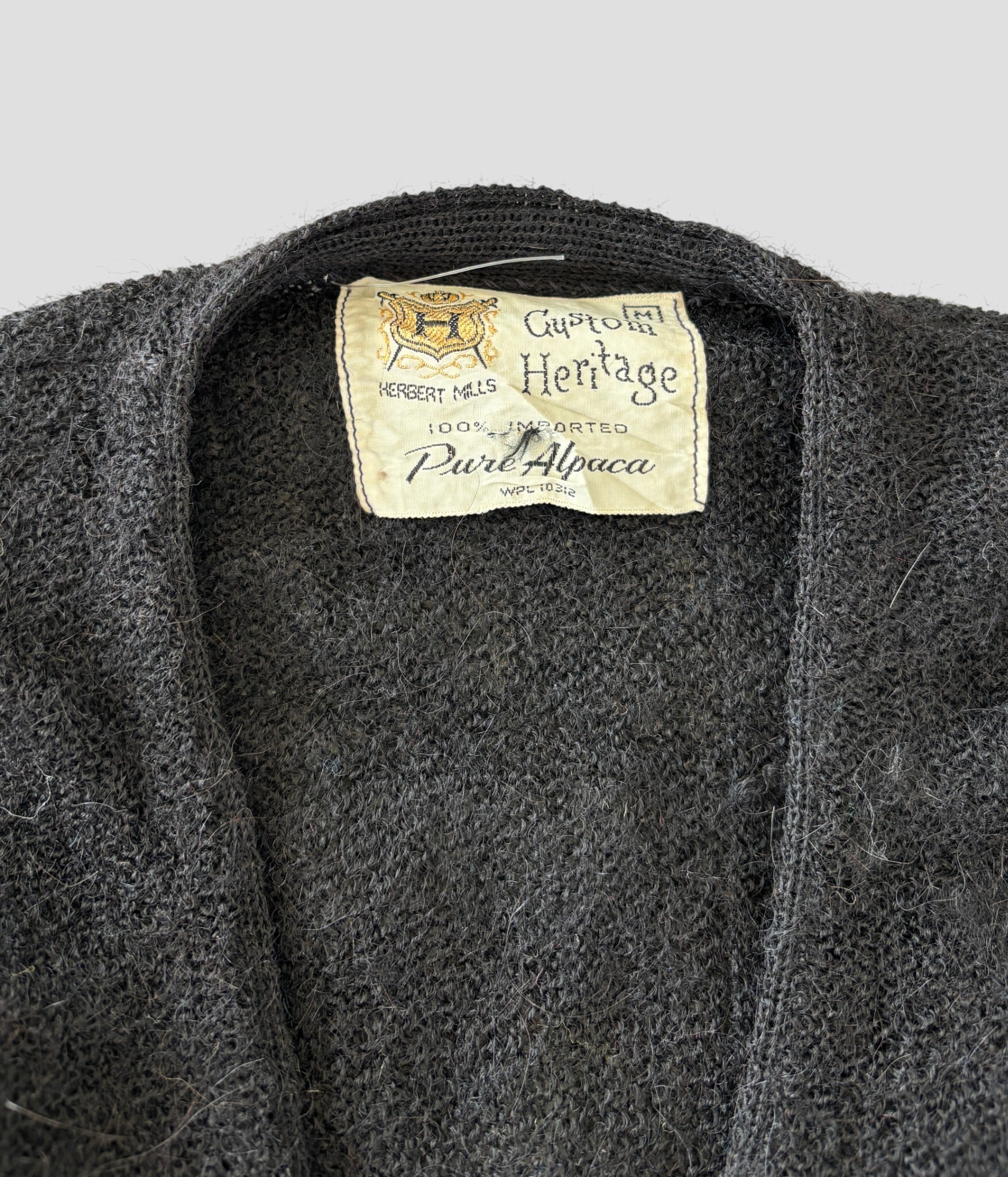 Herbert Mills- Vintage 60-70s M Alpaca Cardigan | BEGGARS BANQUET
