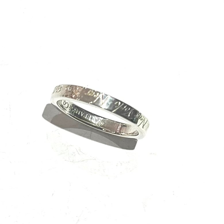 TIFFANY＆CO】【7.5号】2369ティファニーaddressナローリング 指輪