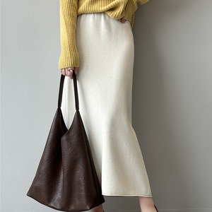knit A-line skirt　302227